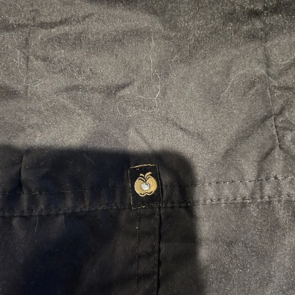 Y2K Apple Bottoms Outerwear Black Fitted Puffer Jacket Nelly Gold Hardwear M - Picture 9 of 11